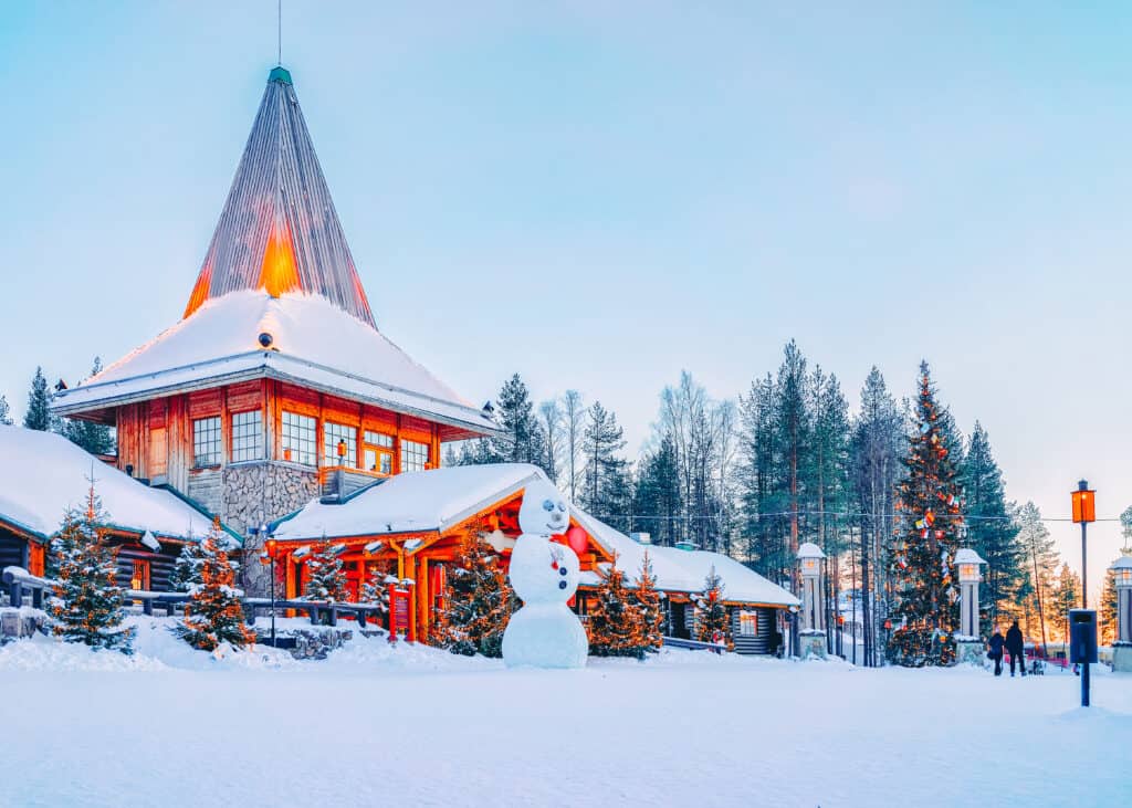 Santa Claus Village in Rovaniemi in Lapland in Finland.