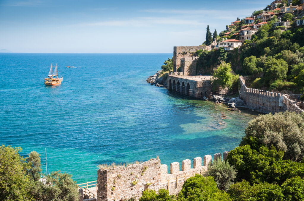 Alanya in Turkey is a great place to visit in July in Europe