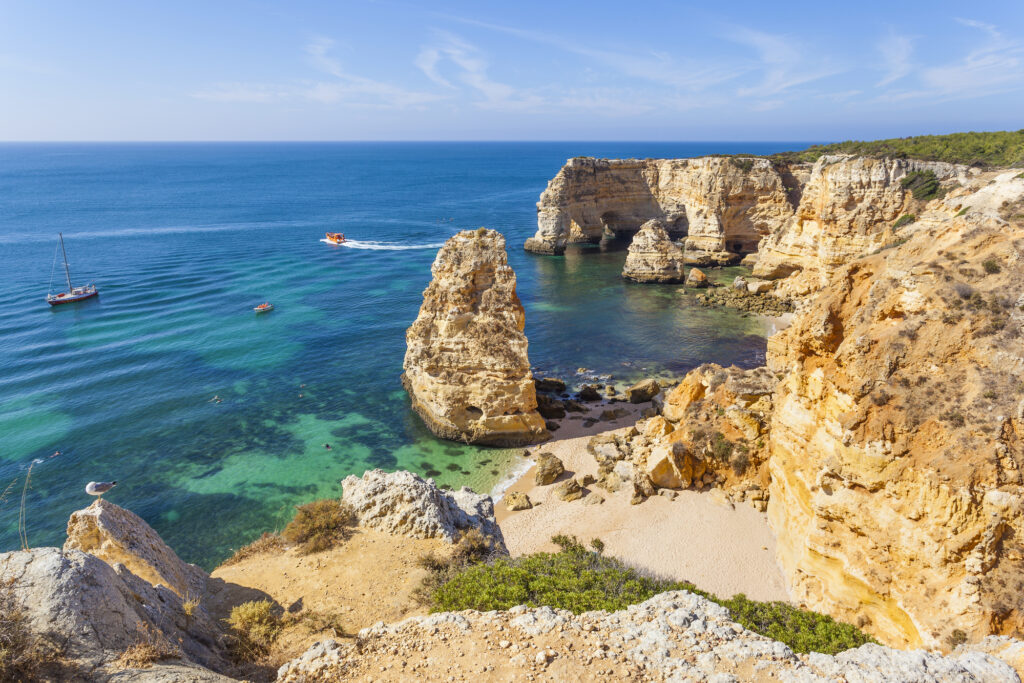 The Algarve in Portugal is a popular summer destination in Europe