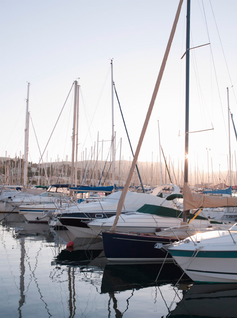 Boats in Bandol Harbour, Provence, France