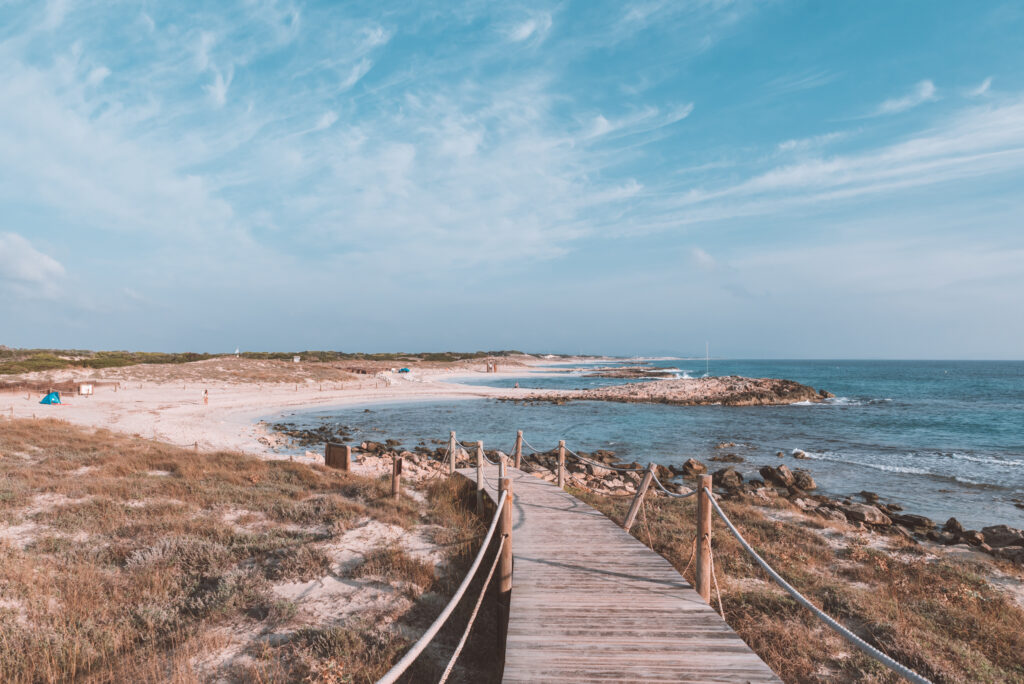 Southern end of platja de Llevant, Formentera, Spain