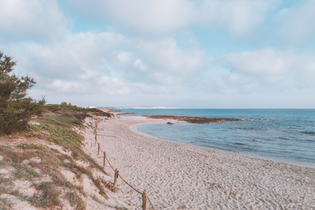 Es Calo Beach in Formentera, Spain