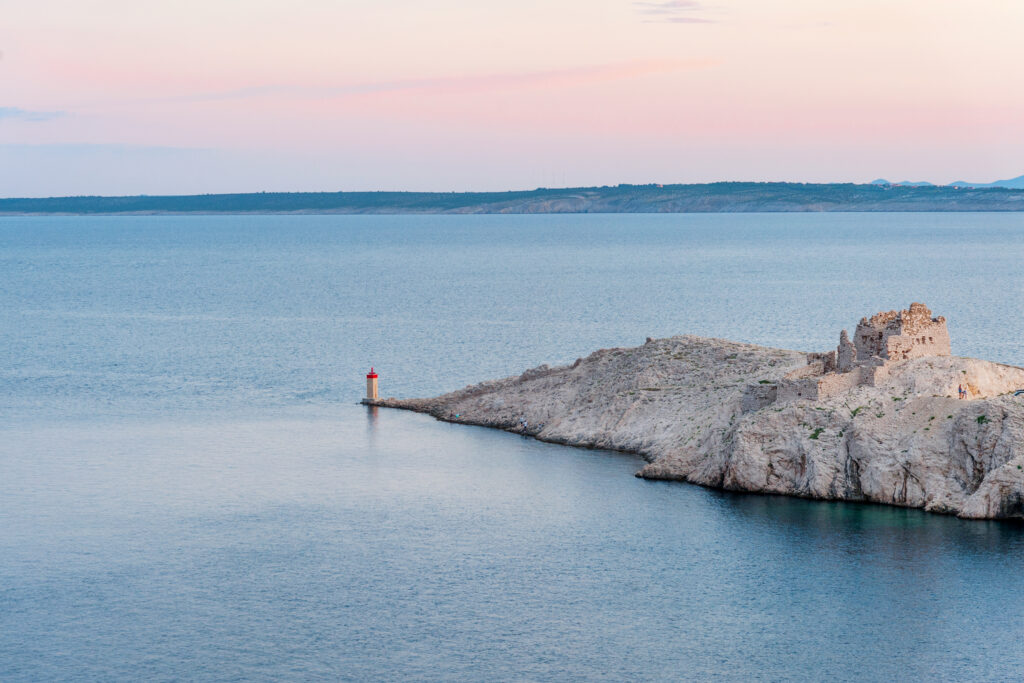 Pag Island is a beautiful undiscovered island to visit in Europe in August