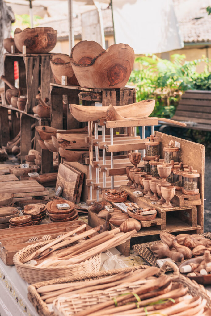 Gordes market day in Provence, France