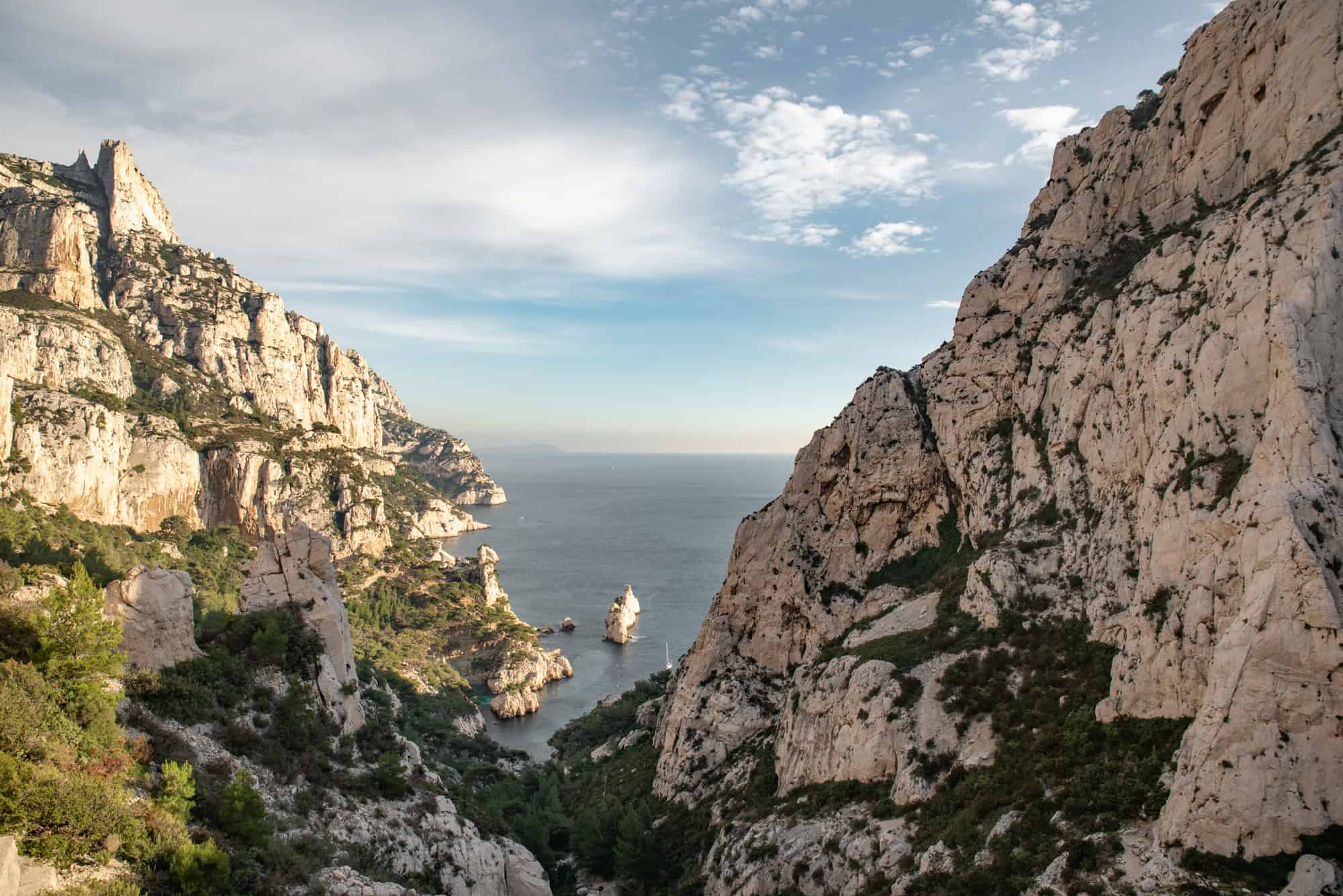 Hiking to Calanque de Sugiton in Marseille, France