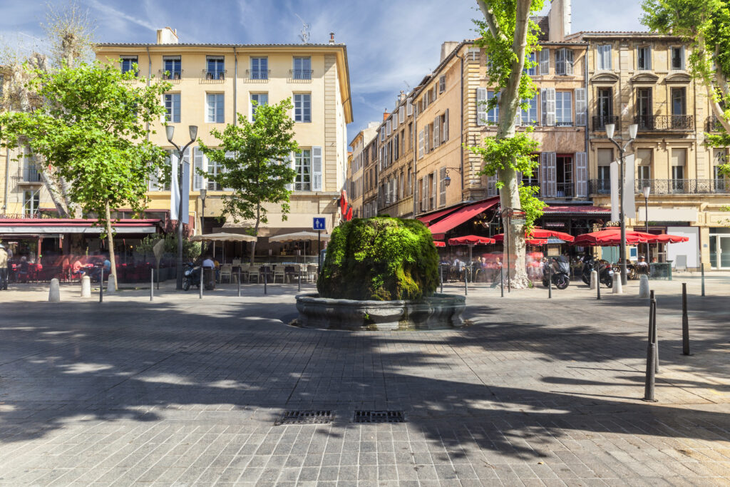 Cours Mirabeau in Aix-en-Provence, France