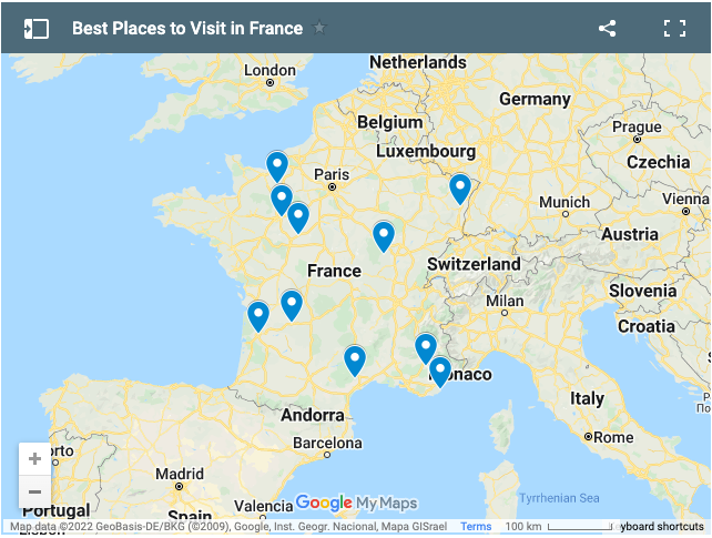 tourist attractions in france outside of paris